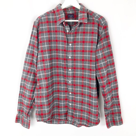 Untuckit Plaid Flannel Button Down Shirt - XL Tall Slim - Holiday Christmas Fall - Picture 3 of 10